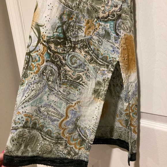 Elegant Boho Black and Multicolor Women's Dress Size XS - Picture 5 of 6